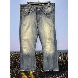 Vintage Guess Jeans 36 x‎ 30 Light Blue Baggy Wide Leg